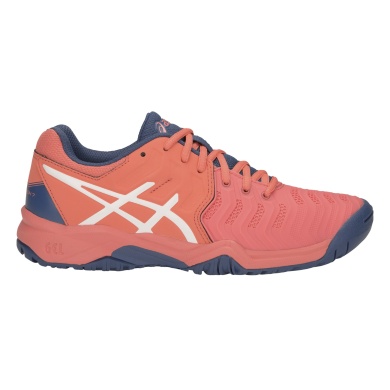 Asics Buty tenisowe Gel Resolution 7 Allcourt papayarot Dziecięce